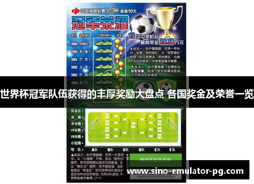 世界杯冠军队伍获得的丰厚奖励大盘点 各国奖金及荣誉一览