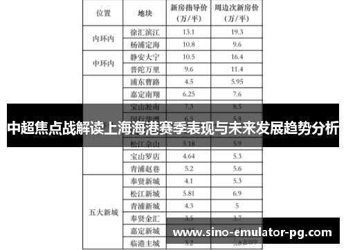 中超焦点战解读上海海港赛季表现与未来发展趋势分析